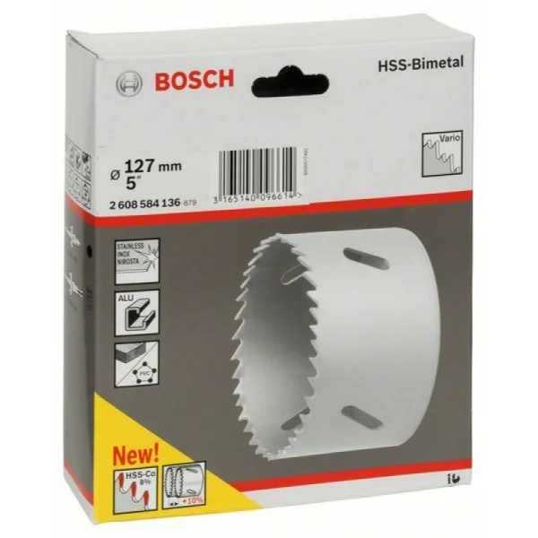 Коронка HSS-Bimetall со стандартным переходником 127 мм, 5' Bosch 2608584136 — изображение 2