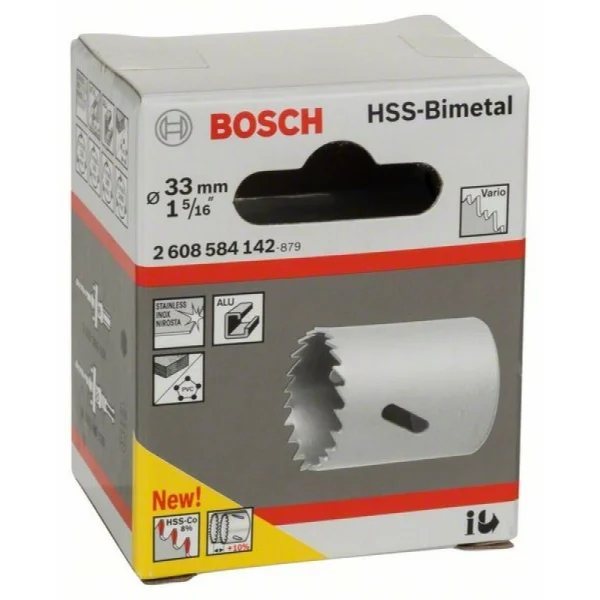Коронка HSS-Bimetall со стандартным переходником 33 мм, 1 5/16' Bosch 2608584142 — изображение 2