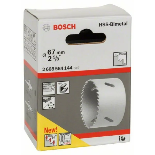 Коронка HSS-Bimetall со стандартным переходником 67 мм, 2 5/8' Bosch 2608584144 — изображение 2