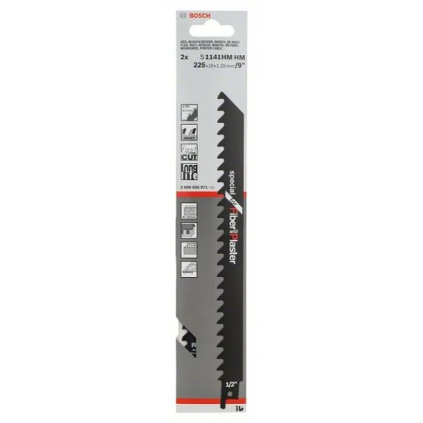 Пильное полотно S 1141 HM Endurance for AeratedConcrete Bosch 2608650971 — изображение 2