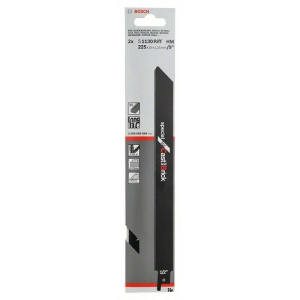 Пильное полотно S 1130 RIFF Basic for CastIron Bosch 2608650969 — изображение 2