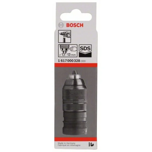 Быстрозажимной сверлильный патрон с переходником 1,5-13 мм, SDS-plus Bosch 1617000328 — изображение 2