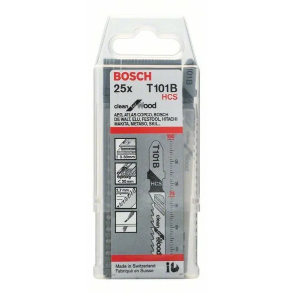 Пильное полотно T 101 B Clean for Wood Bosch 2608633622 — изображение 2