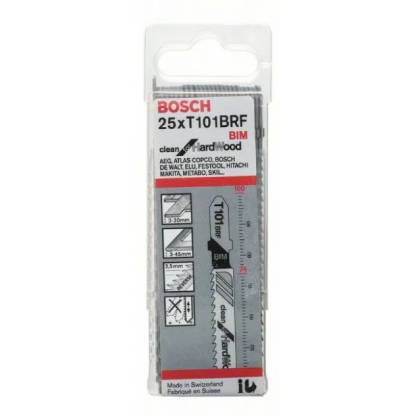 Пильное полотно T 101 BRF Clean for Hard Wood Bosch 2608634989 — изображение 2