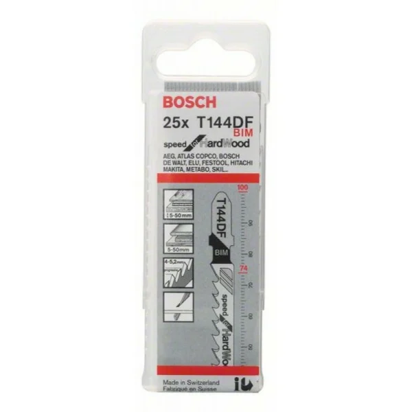 Пильное полотно T 144 DF Speed for Hard Wood Bosch 2608634990 — изображение 2