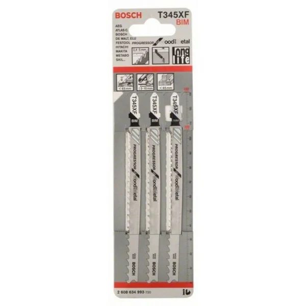 Пильное полотно T 345 XF Progressor for Wood and Metal Bosch 2608634993 — изображение 2
