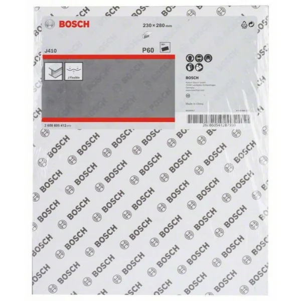 Шлифлист J410 230x280 мм, 60 Bosch 2608605412 — изображение 2