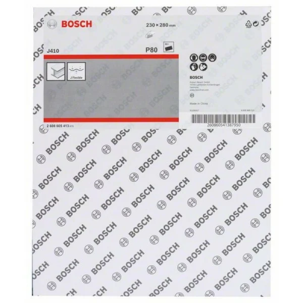 Шлифлист J410 230x280 мм, 80 Bosch 2608605413 — изображение 2