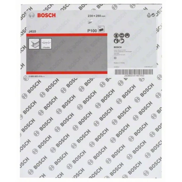 Шлифлист J410 230x280 мм, 100 Bosch 2608605414 — изображение 2