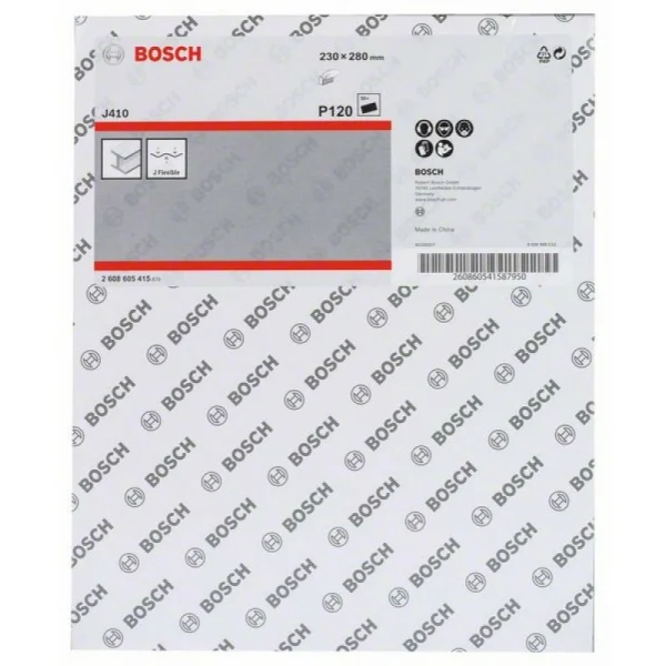 Шлифлист J410 230x280 мм, 120 Bosch 2608605415 — изображение 2