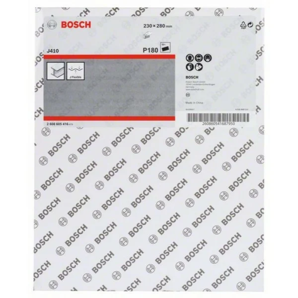 Шлифлист J410 230x280 мм, 180 Bosch 2608605416 — изображение 2