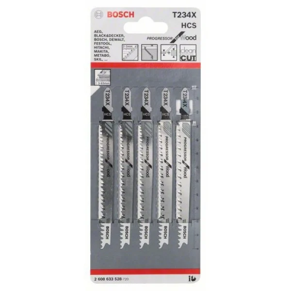 Пильное полотно T 234xProgressor for Wood Bosch 2608633528 — изображение 2