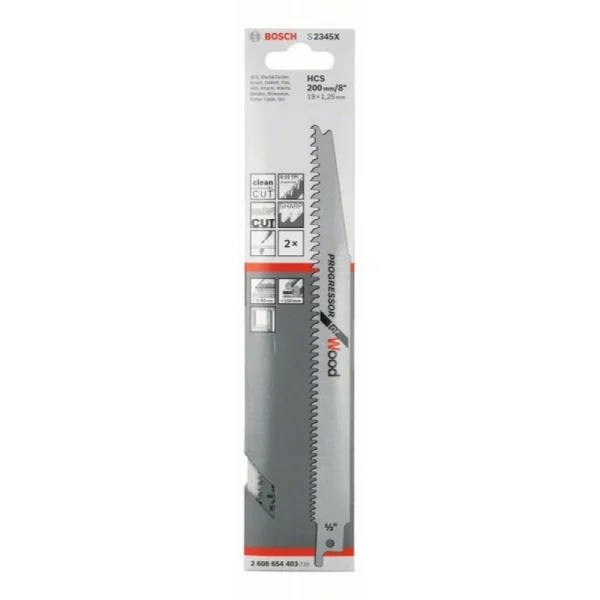 Пильное полотно S 2345xProgressor for Wood Bosch 2608654403 — изображение 2