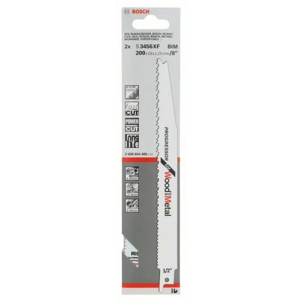 Пильное полотно S 3456 XF Progressor for Wood and Metal Bosch 2608654405 — изображение 2