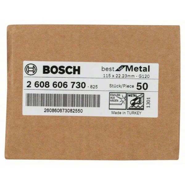 Фибровый шлифкруг R574 Best for Metal 115x22,23 мм, 120 Bosch 2608606730 — изображение 2