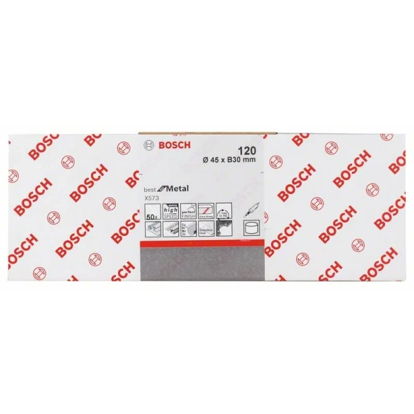 Шлифкольцо X573 45 мм, 30 мм, 120 Bosch 2608606878 — изображение 2