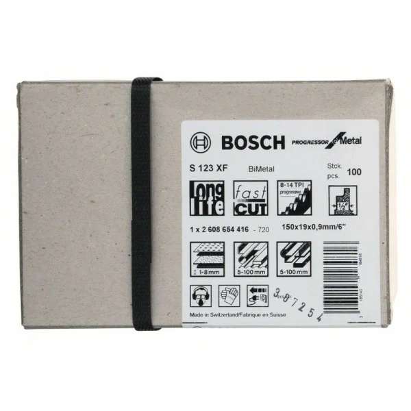 Пильное полотно S 123 XF Progressor for Metal Bosch 2608654416 — изображение 2