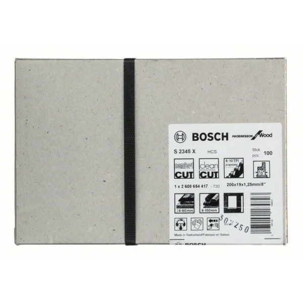 Пильное полотно S 2345xProgressor for Wood Bosch 2608654417 — изображение 2