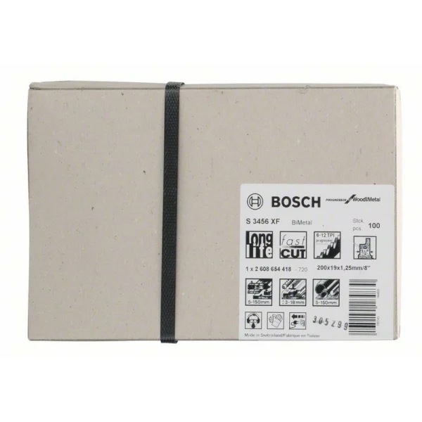 Пильное полотно S 3456 XF Progressor for Wood and Metal Bosch 2608654418 — изображение 2