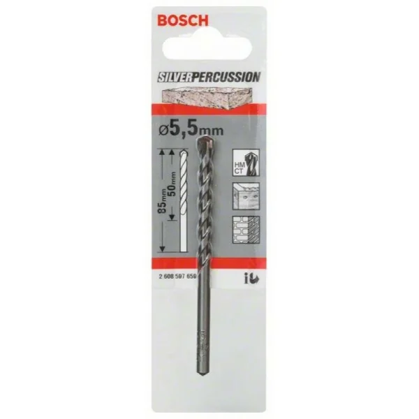 Сверло по бетону CYL-3 5,5x50x85 мм, d 4,5 мм Bosch 2608597659 — изображение 2