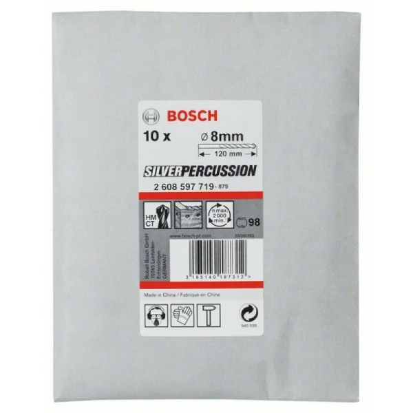 Сверло по бетону CYL-3 8x80x120 мм, d 7,5 мм Bosch 2608597719 — изображение 2