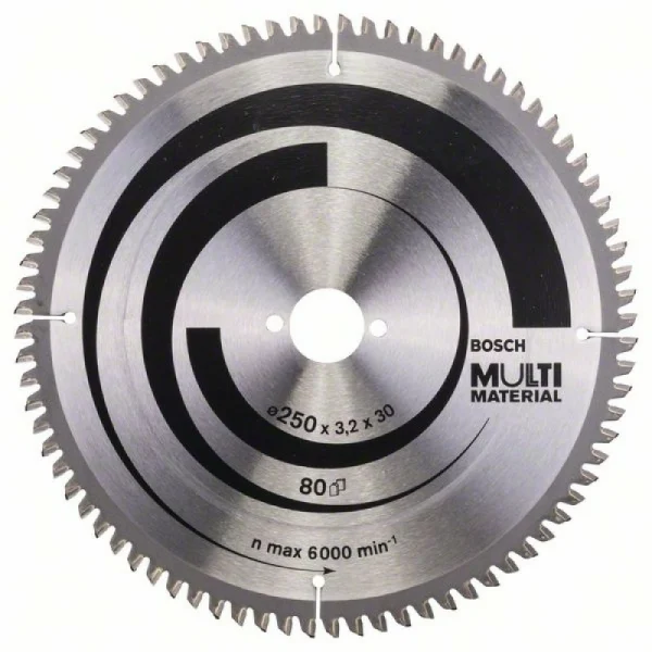 Пильный диск Multi Material 250 x 30 x 3,2 mm; 80 Bosch 2608640516