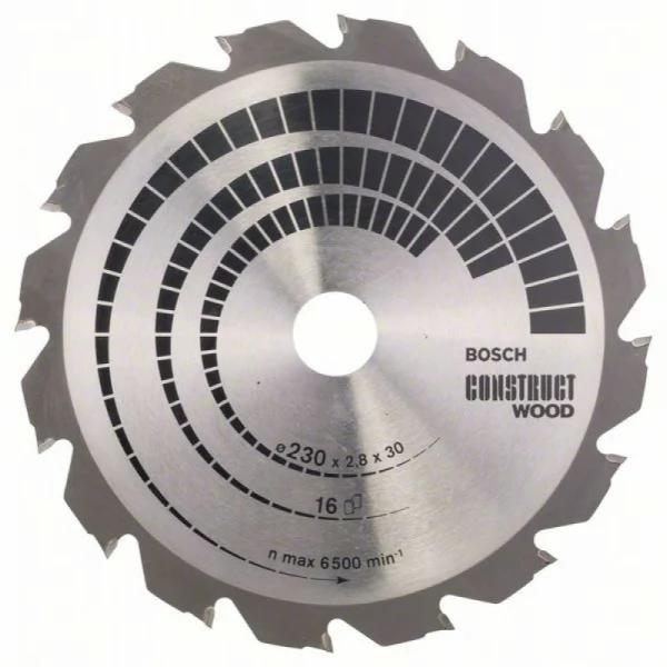 Пильный диск Construct Wood 230 x 30 x 2,8 mm; 16 Bosch 2608640635