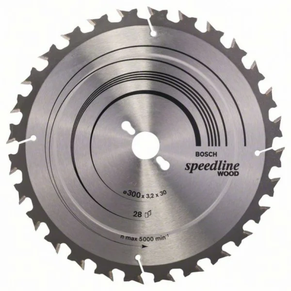 Пильный диск Speedline Wood 300x30x3,2 мм, 28 Bosch 2608640681