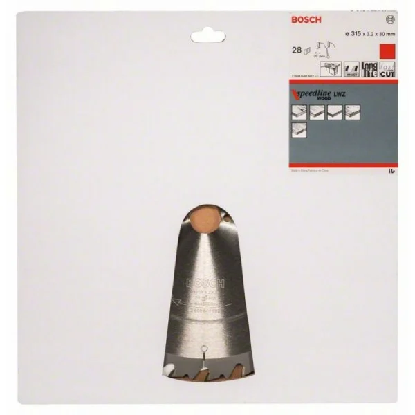 Пильный диск 315Х30 28 SPEEDLINE Bosch 2608640682