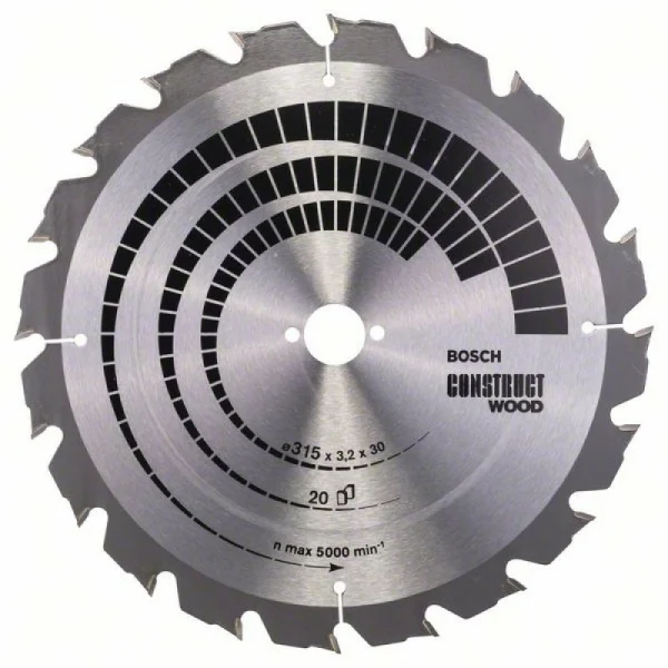 Пильный диск Construct Wood 315x30x3,2 мм; 20 Bosch 2608640691