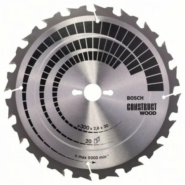 Пильный диск Construct Wood 300x30x2,8 мм; 20 Bosch 2608640700