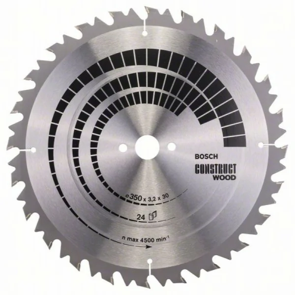 Пильный диск Construct Wood 350x30x3,2 мм; 24 Bosch 2608640702