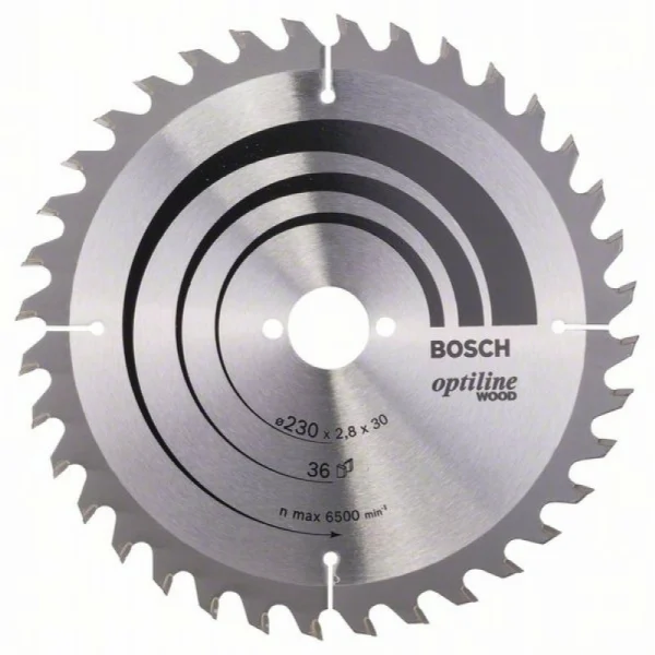 Пильный диск Optiline Wood 230 x 30 x 2,8 mm, 36 Bosch 2608640628