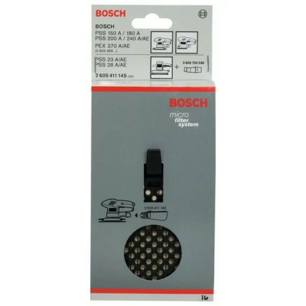 Пылесборник HW2 в комплекте для PSS 23/28 PSS 180/200/240 PEX 270 A/AE Bosch 2605411145 — изображение 2