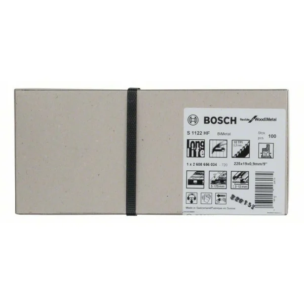 Пильное полотно S 1122 HF Flexible for Wood and Metal Bosch 2608656034 — изображение 2