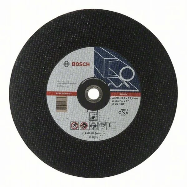Отрезной круг прямой Expert for Metal A 36 R BF 400x25,40x3,2 мм Bosch 2608600544