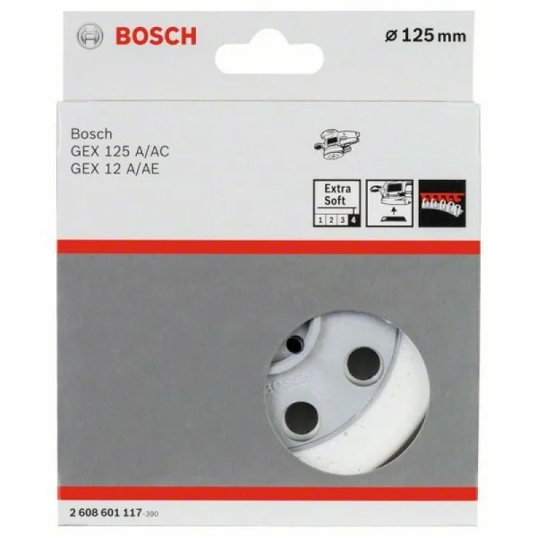 Тарельчатый шлифкруг сверхмягкий 125 мм Bosch 2608601117 — изображение 2