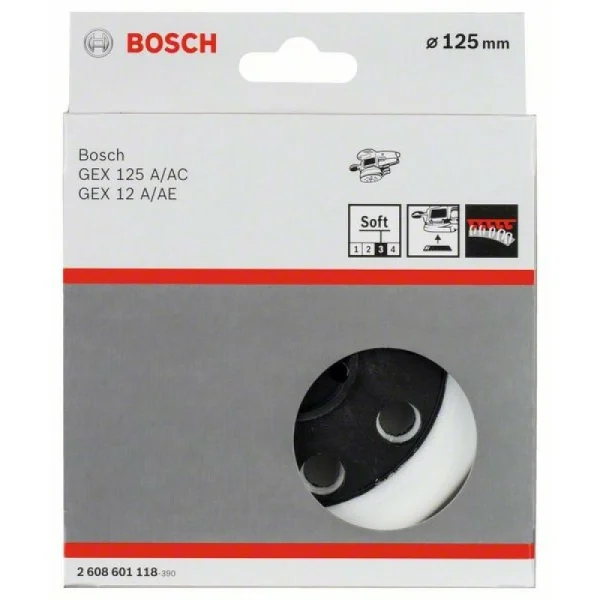 Тарельчатый шлифкруг мягкий 125 мм Bosch 2608601118 — изображение 2