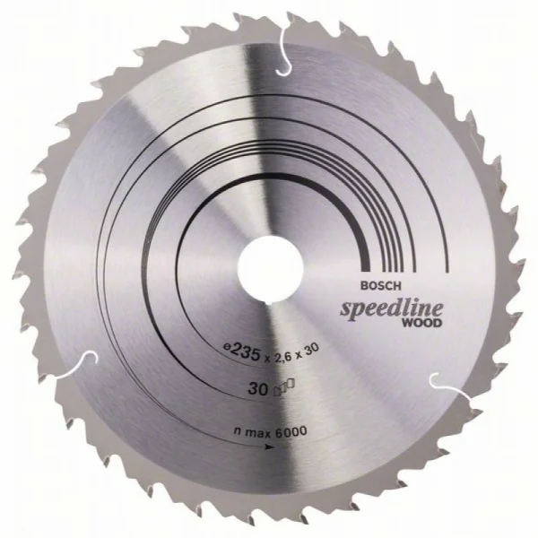Пильный диск Speedline Wood 235 x 30/25 x 2,6 mm, 30 Bosch 2608640807