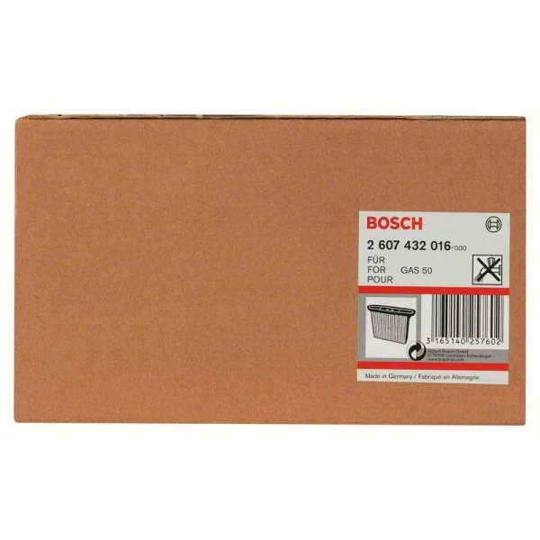 Складчатый фильтр из целлюлозы 8600 куб. см, 257x69x187 мм Bosch 2607432016 — изображение 2