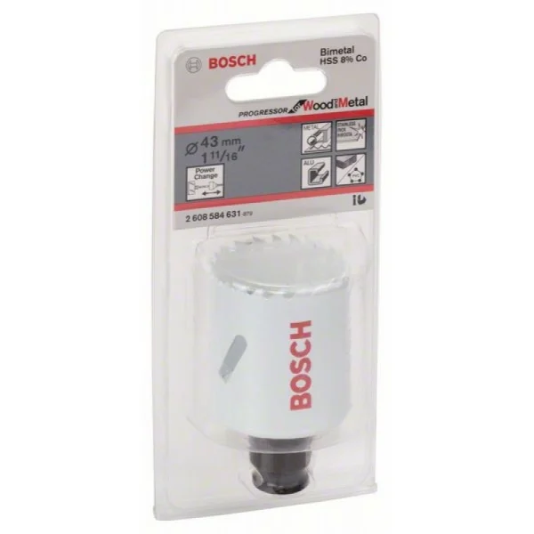 Коронка Progressor 43 мм, 1 11/16' Bosch 2608584631 — изображение 2