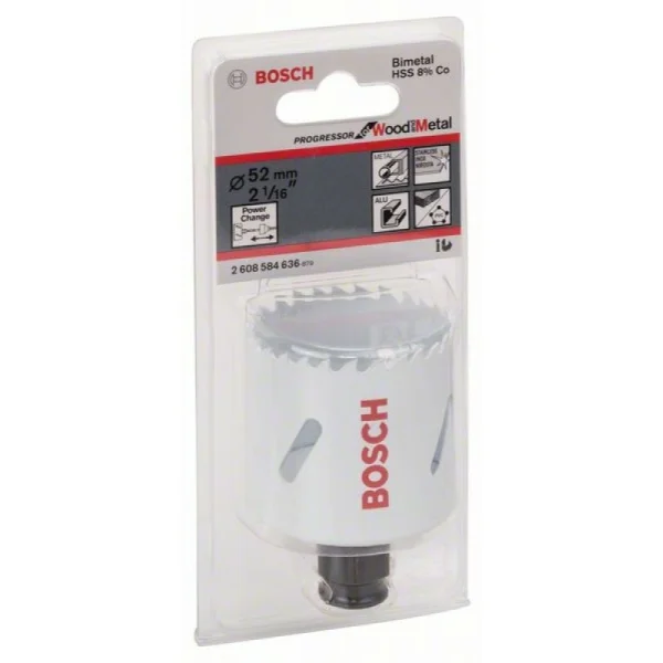 Коронка Progressor 52 мм, 2 1/16' Bosch 2608584636 — изображение 2