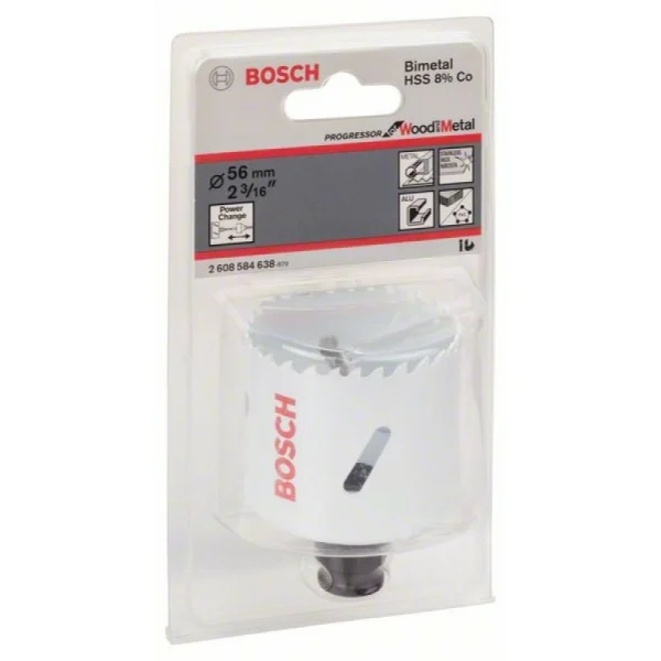 Коронка Progressor 56 мм, 2 3/16' Bosch 2608584638 — изображение 2