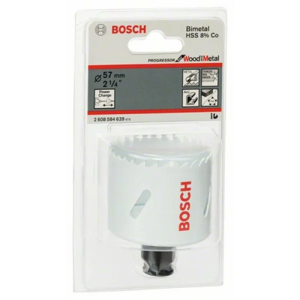 Коронка Progressor 57 мм, 2 1/4' Bosch 2608584639 — изображение 2