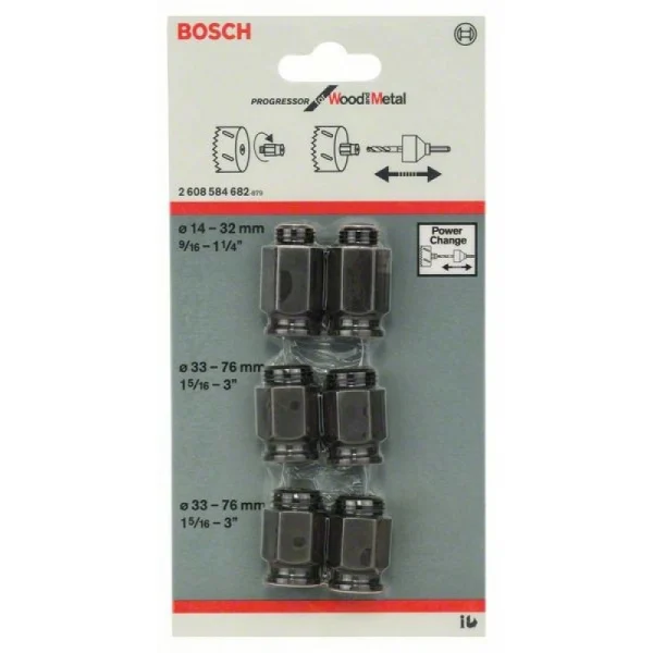 Набор из 6 переходников Bosch 2608584682 — изображение 2