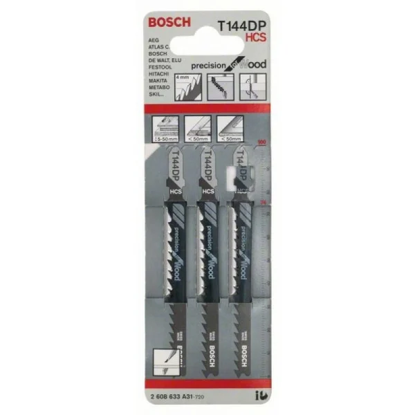 Пильное полотно T 144 DP Precision for Wood Bosch 2608633A31 — изображение 2