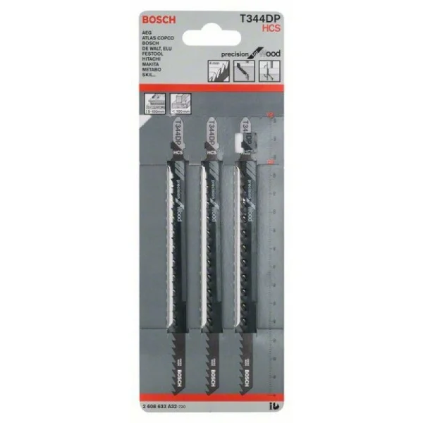 Пильное полотно T 344 DP Precision for Wood Bosch 2608633A32 — изображение 2