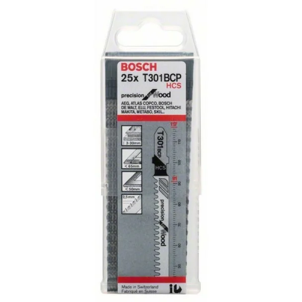 Пильное полотно T 301 BCP Precision for Wood Bosch 2608633A40 — изображение 2
