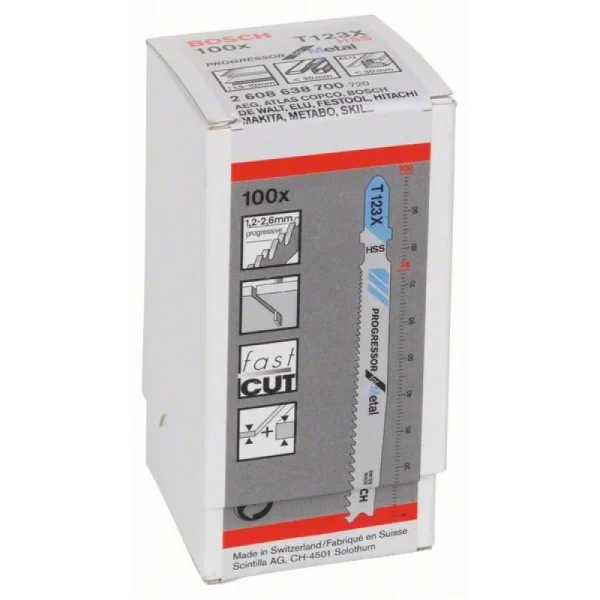 Пильное полотно T 123 XF Progressor for Metal Bosch 2608638700 — изображение 2