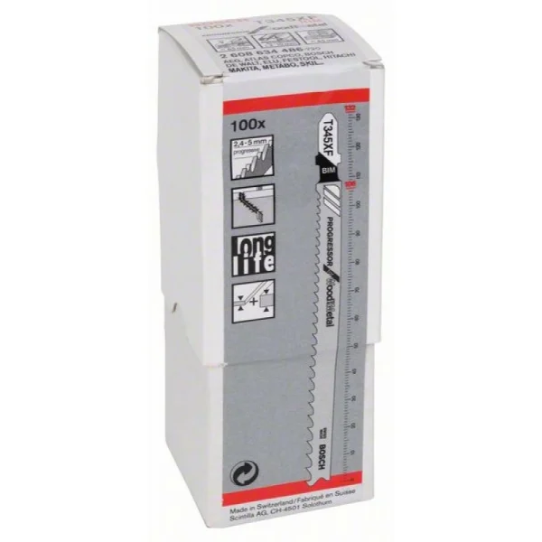 Пильное полотно T 345 XF Progressor for Wood and Metal Bosch 2608634486 — изображение 2